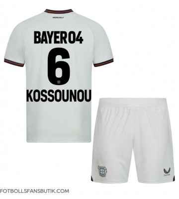 Bayer Leverkusen Odilon Kossounou #6 Replika Bortatröja Barn 2023-24 Kortärmad (+ Korta byxor)